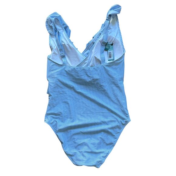 Kindred Bravely Ruffle Wrap Maternity & Nursing One Piece Swimsuit - Picture 6 of 9